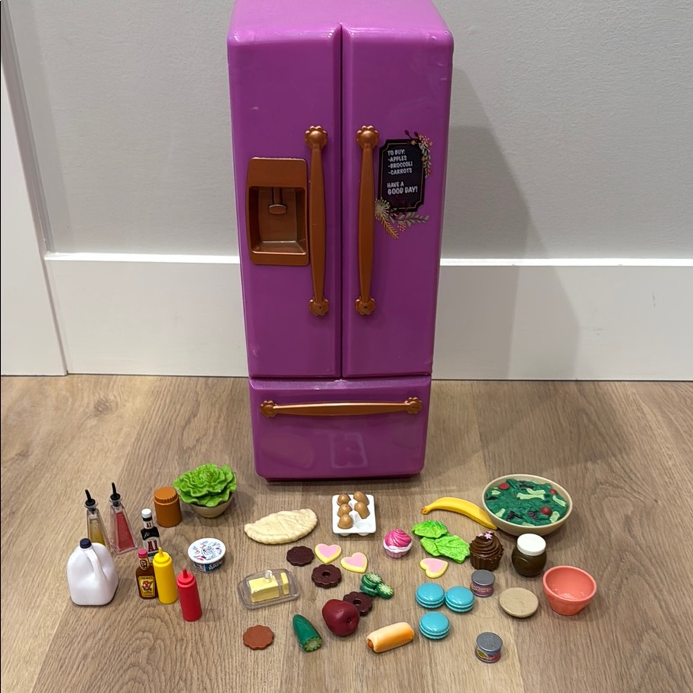 Our Generation Refrigerator and Food